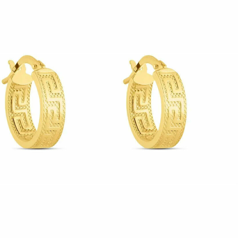 Stroili Women's Hoop Earrings in Yellow Gold 10mm