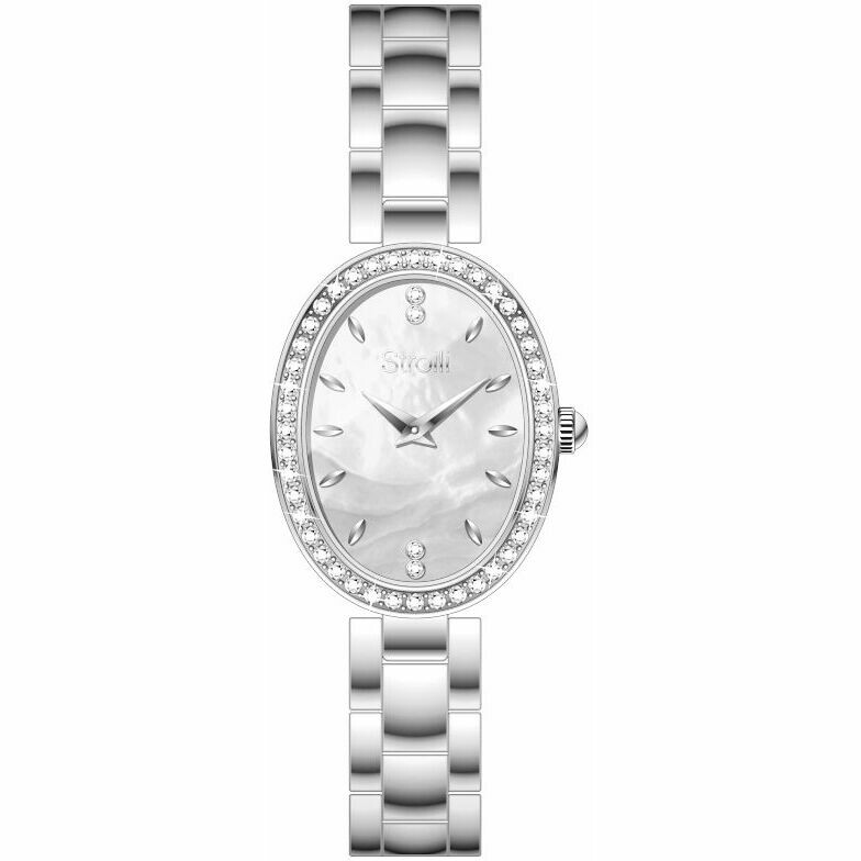 Stroili women's oval steel watch