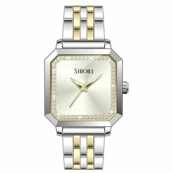Stroili women's two-tone square watch