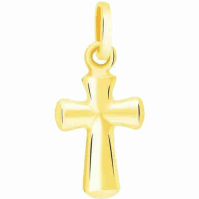 Stroili yellow gold domed cross pendant Stroili yellow gold domed cross pendant