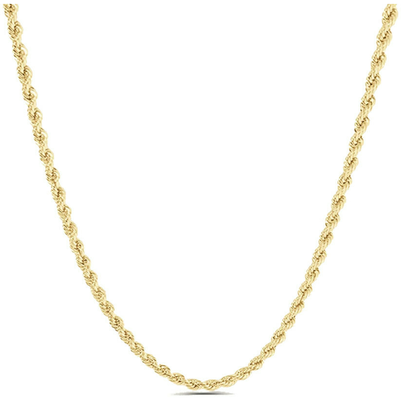 Stroili yellow gold necklace with 45 cm rope link