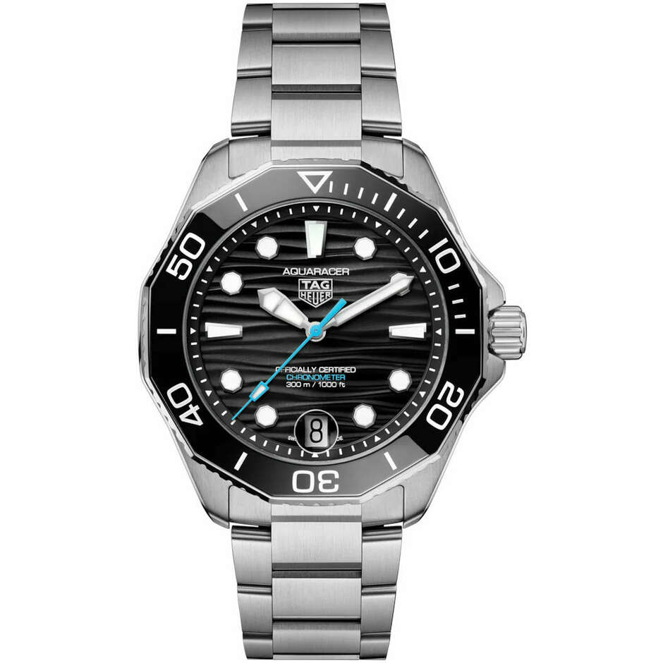 Tag Heuer Aquaracer 300 black watch with TH31-00 COSC