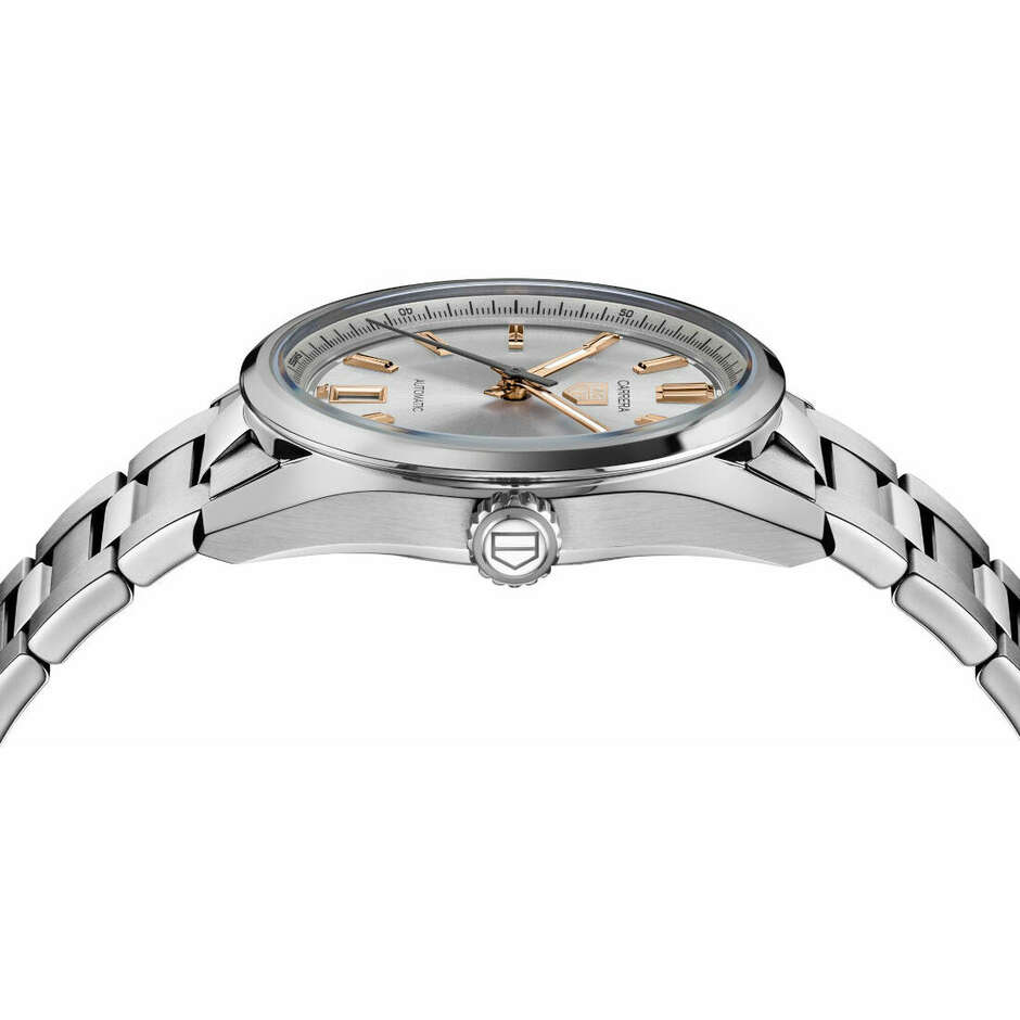 Tag Heuer Carrera 36mm silver dial watch