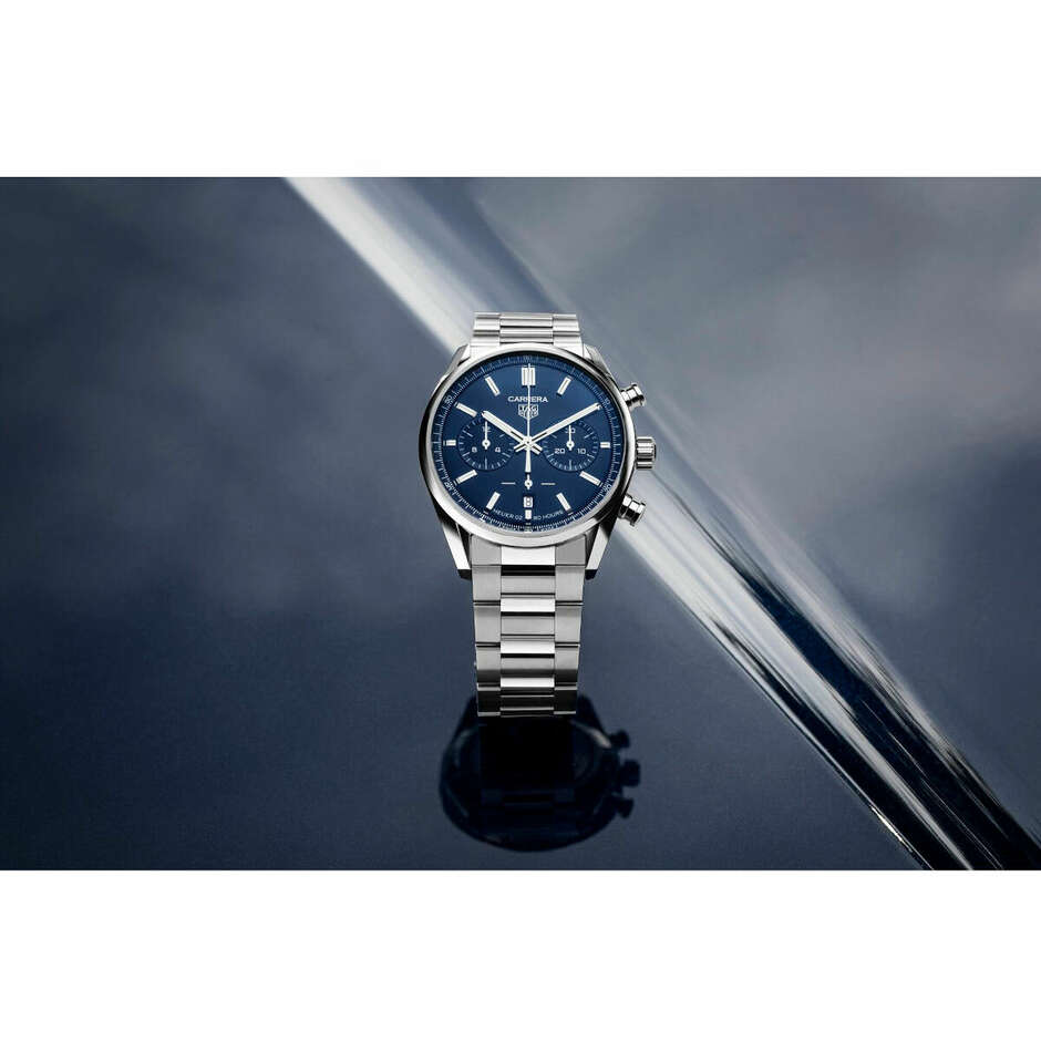 Tag Heuer Carrera Caliber Heuer 02 Blue Chronograph Watch