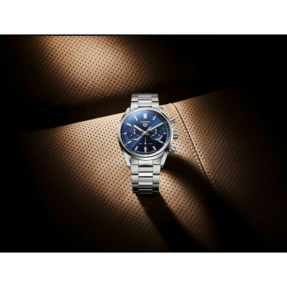 Tag Heuer Carrera Caliber Heuer 02 Blue Chronograph Watch