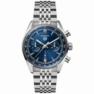 Tag Heuer Carrera Chronograph Blue Steel Watch Tag Heuer Carrera Chronograph Blue Steel Watch