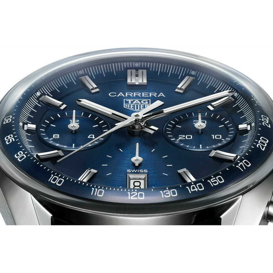 Tag Heuer Carrera chronograph Glassbox blue watch