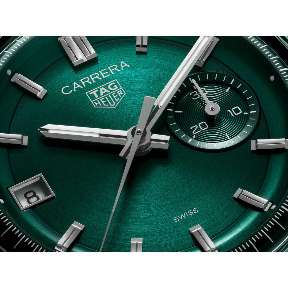 Tag Heuer Carrera Chronograph Glassbox Green Watch