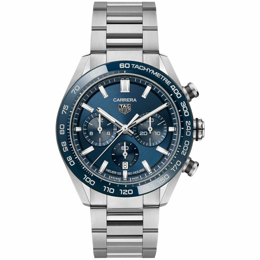 Tag Heuer Carrera Heuer 02 Blue Automatic Chronograph Watch