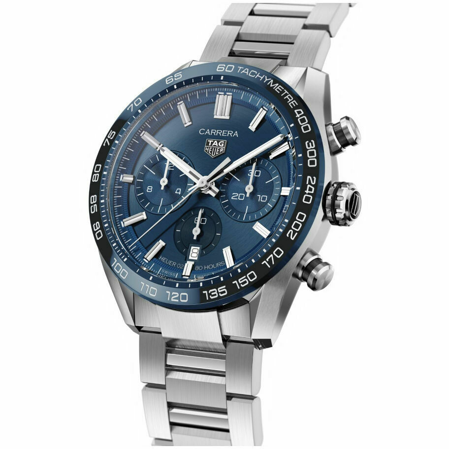Tag Heuer Carrera Heuer 02 Blue Automatic Chronograph Watch