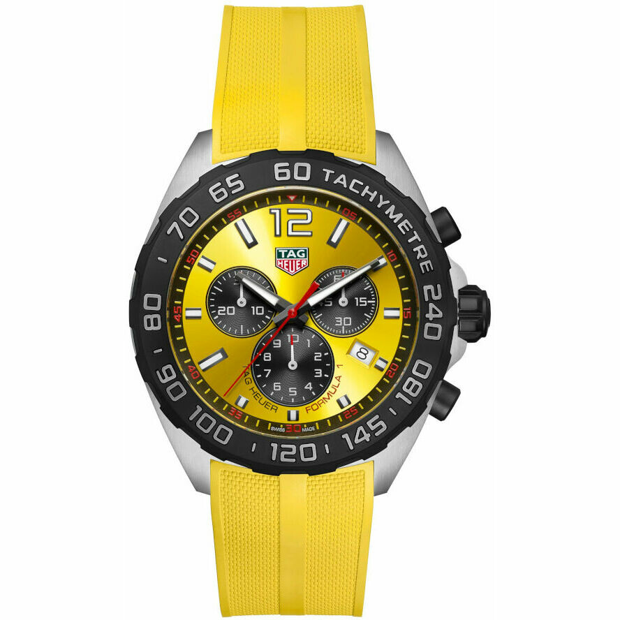 Tag Heuer Formula 1 Chronograph Quartz Yellow Watch