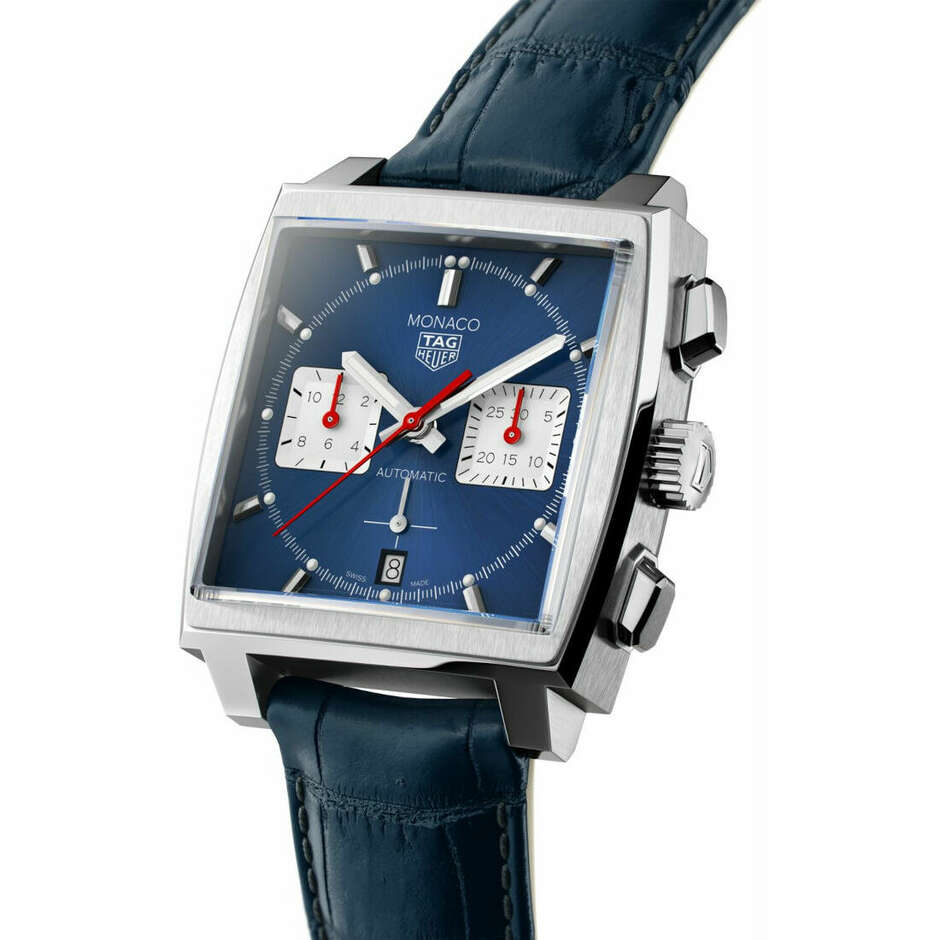 Tag Heuer Monaco blue watch