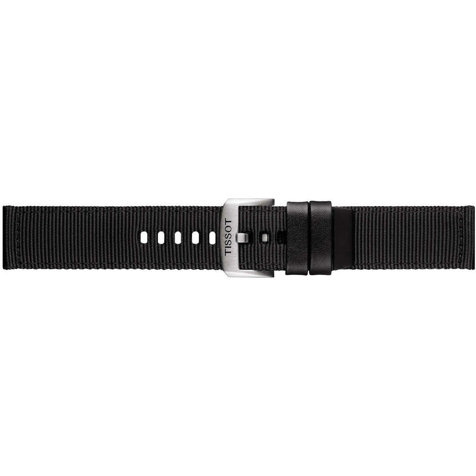 Tissot 22mm black fabric strap