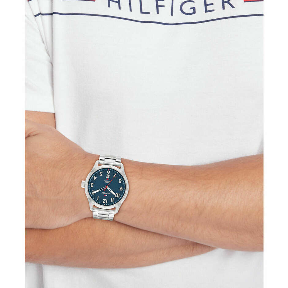 Tommy Hilfiger quartz men's watch with blue dial