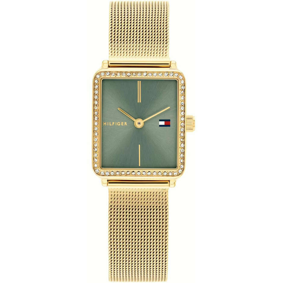 Tommy Hilfinger Rectangular Women's Watch Gold