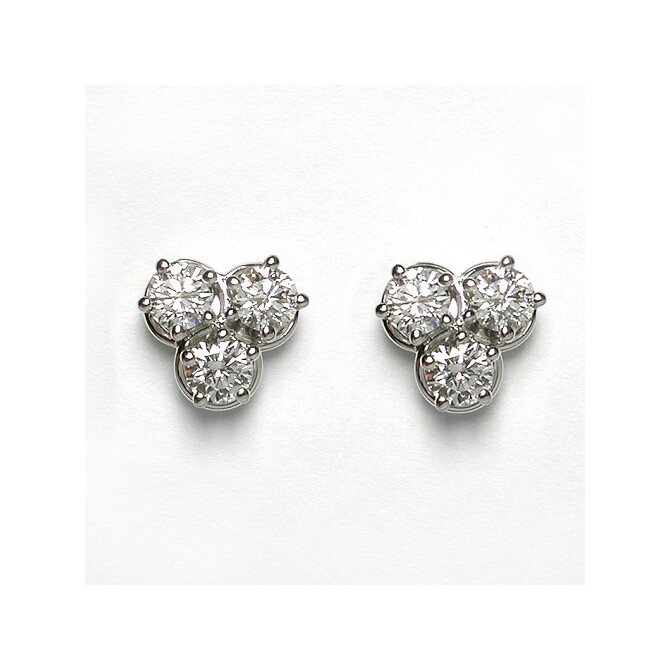 Trilogy Damiani Minou earrings in white gold and diamonds