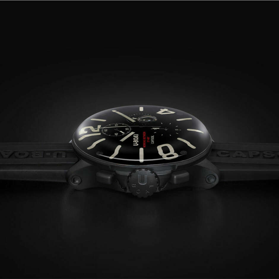 U-Boat Capsoil DLC black 45mm chronograph watch