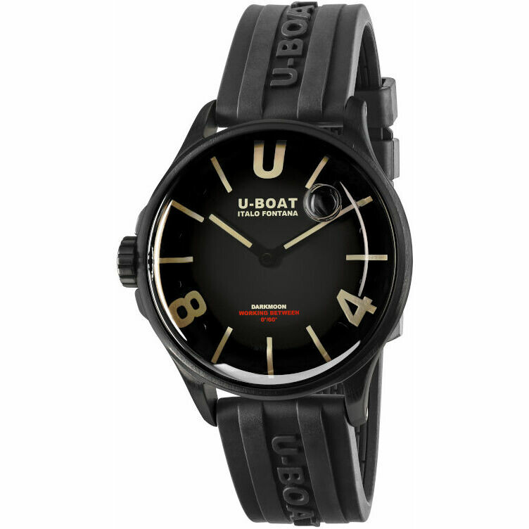 U-Boat Darkmoon black watch with 40 mm PVD case