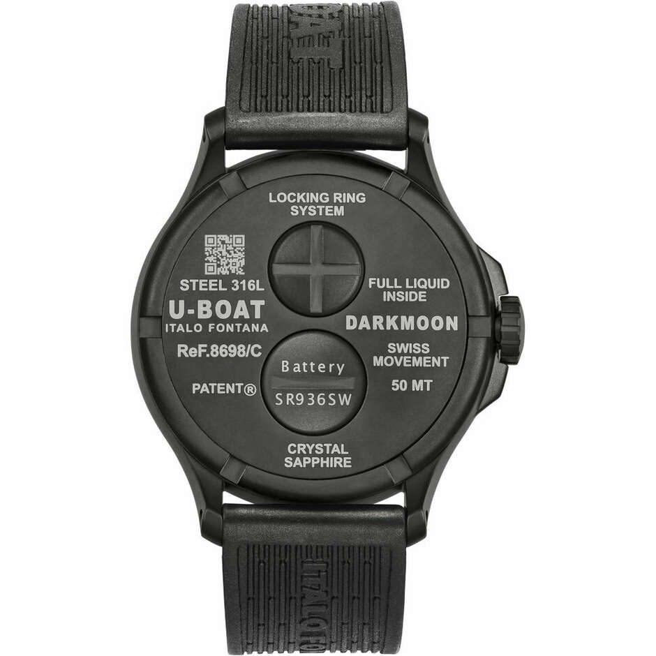 U-Boat Darkmoon green watch with 44 mm PVD case