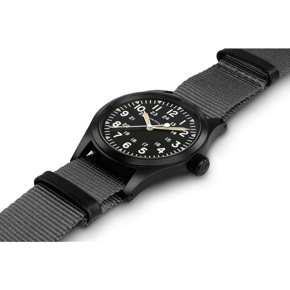 Unisex Hamilton Khaki Field PVD black watch