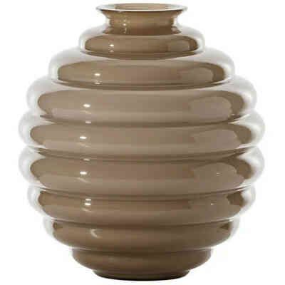 Vaso in vetro di Murano Venini Deco Moka 707.07 Vaso in vetro di Murano Venini Deco Moka 707.07