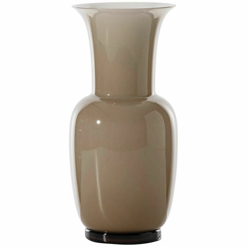 Vaso Venini Opalino Moka in vetro di Murano