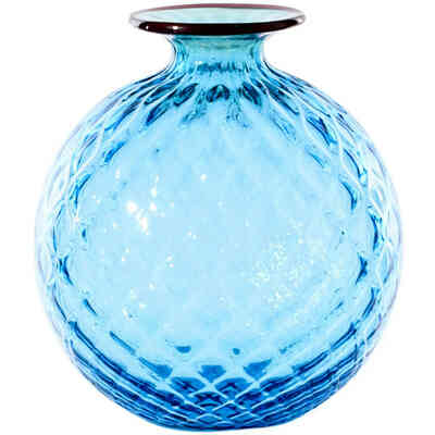 Venini Monofiori Ballotton Aquamarine Vase
