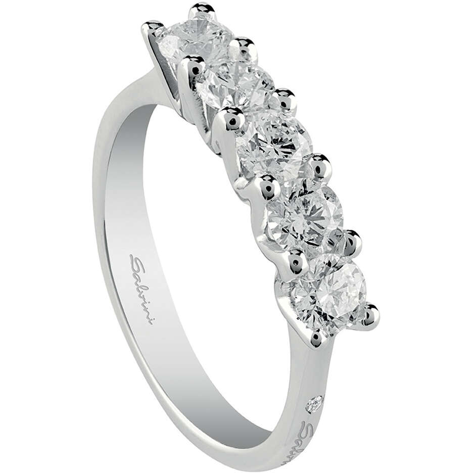 Veretta Ring in White Gold and Diamonds Salvini Virginia