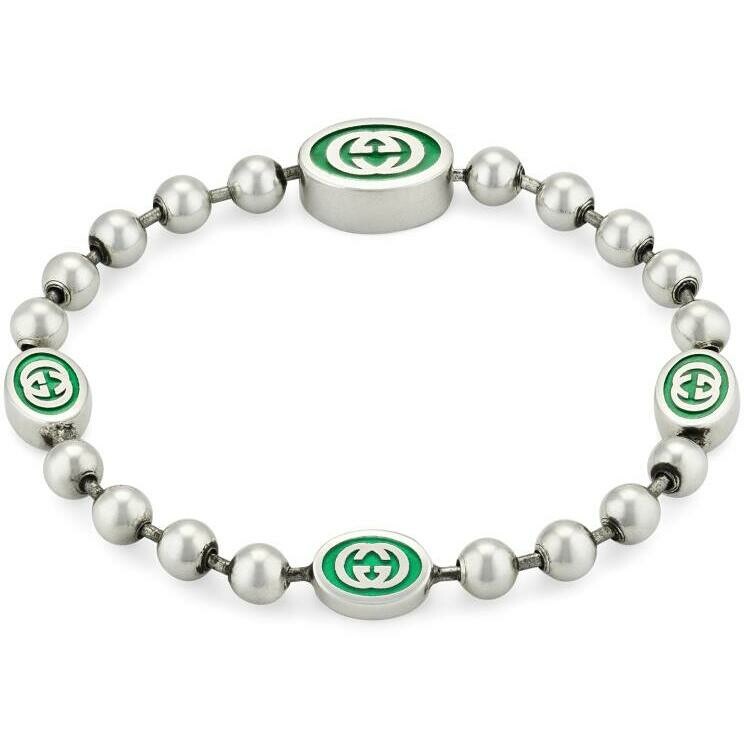 GG Marmont Flower Sterling Silver Bracelet in Silver - Gucci | Mytheresa